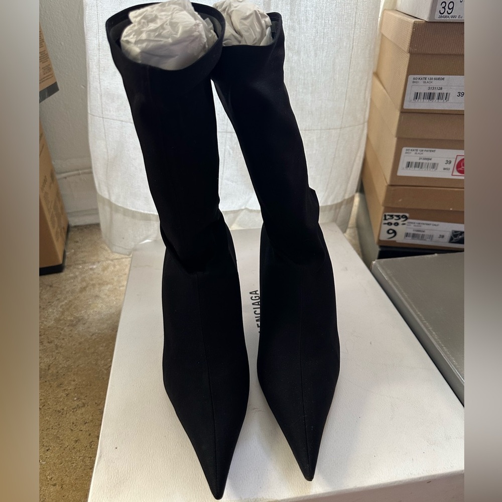 Balenciaga Jersey Crepe Knife boots